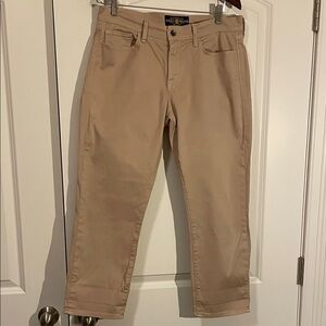 Lucky Brand Khaki/Tan Sofia Capri Jeans Size 12